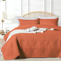 akkialla King/Cal King Size Quilt Bedding Set, Burnt Orange Lightweight by akkialla