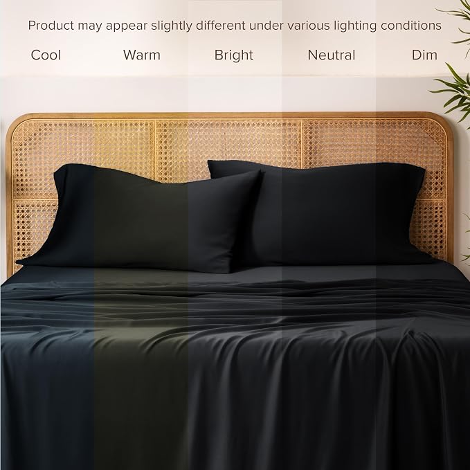 Bare Home 100% Rayon Made from Bamboo Luxury King Size Set of 2 Cooling - Image 5