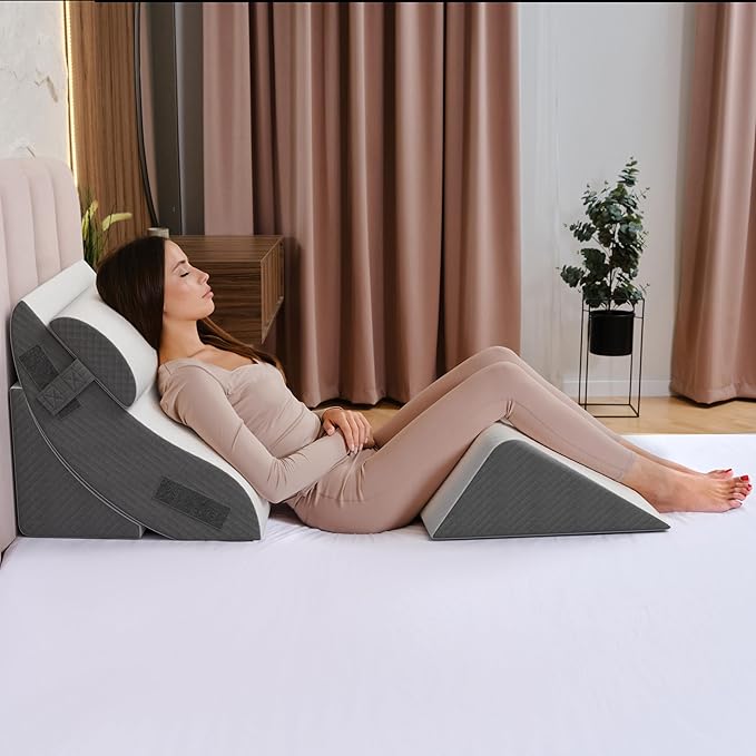 Kolbs 4pcs Orthopedic Bed Wedge Pillow Set by Kolbs