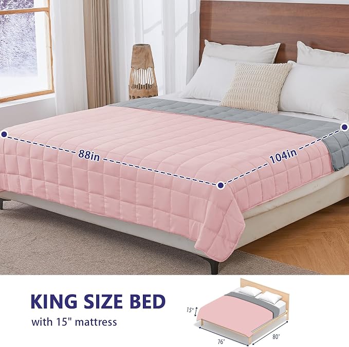 yescool Weighted Blanket for Adults Cooling Heavy Blanket for Sleeping Perfect - Image 2