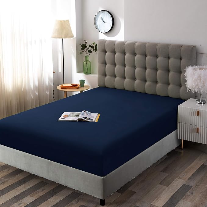 Sfoothome Fitted Sheet Twin Size, Brushed Microfiber, Extra Soft and Comfortable - Image 2