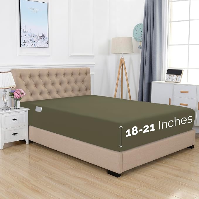 Elegant Comfort 1500 Premium Hotel Quality 18-21 Inches Deep by ELEGANTCOMFORT