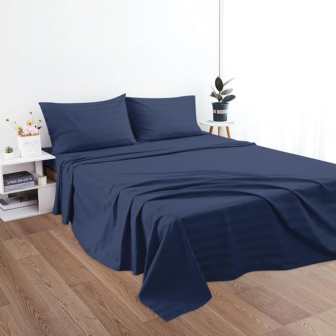 Cotton Queen Flat Sheet Only, 600 Thread Count 100% Egyptian Cotton Top Sheet - Image 5