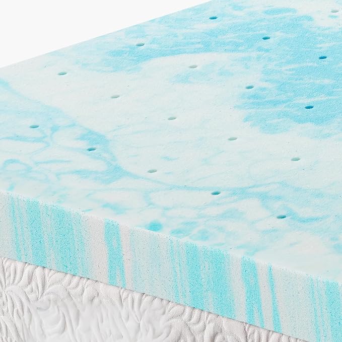 OLIXIS Gel Memory Foam Mattress Topper, Twin 2 Inch, Cooling Gel Infused Soft - Image 7