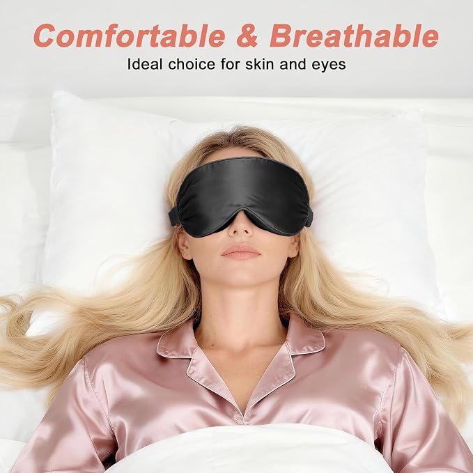 VOCOSTE 22 Momme Pure Silk Sleep Mask - Image 3