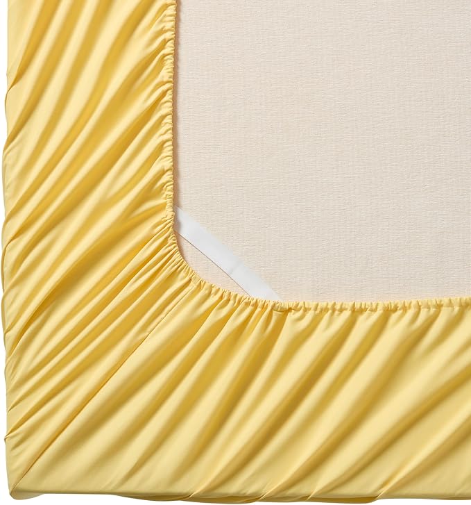 Twin XL Fitted Sheet Only with Full Elastic & Built in Corner Sheet Straps to - Image 2