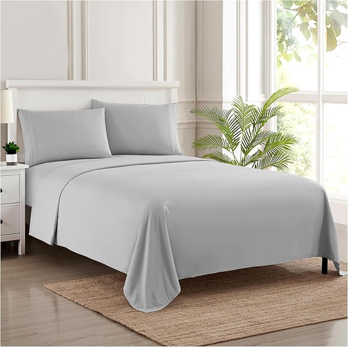 Twin Sheets - Breathable Luxury Sheets - 1800 Supreme Collection Extra Soft by SweetHomeCollection