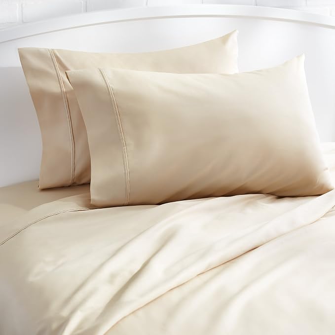 Amazon Basics 400 Thread Count Cotton Pillow Case, Pillows Not Included - Image 4