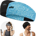 BORAYDA 2-Pack Bluetooth Headband, 18 Hours Play Time, HD Stereo, Built-in by BORAYDA