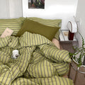 mixinni Vintage Stripes Duvet Cover Set Twin by mixinni
