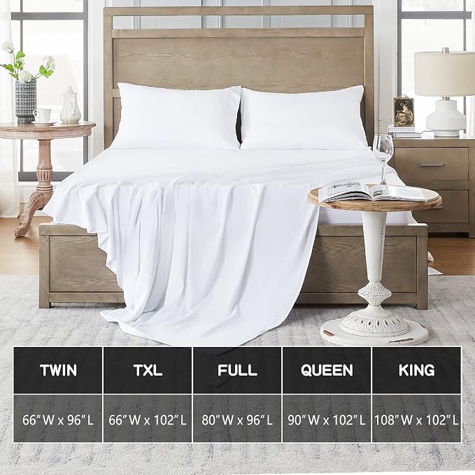 FreshCulture Twin Flat Sheets Only 2 Pack - Image 5
