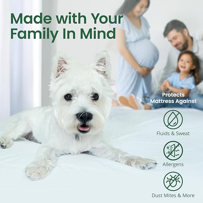 SafeRest Sleepure Waterproof Mattress Protector King Size - Image 6