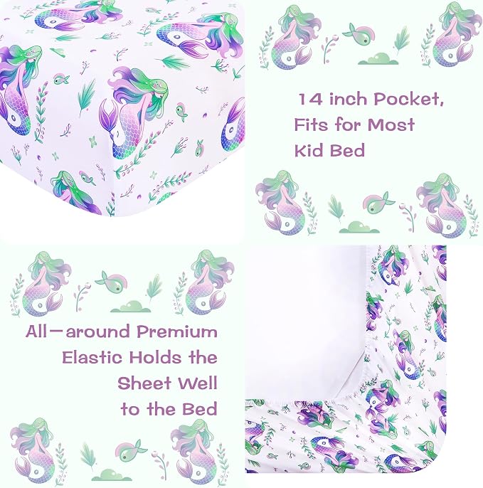 lasoftan Kids Sheet Set Twin Size, Twin Sheet Set - Image 3