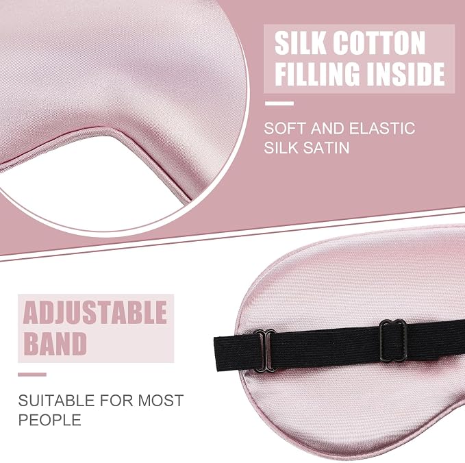 Xtinmee 30 Pieces Silk Sleep Mask Silk Eye Mask - Image 4