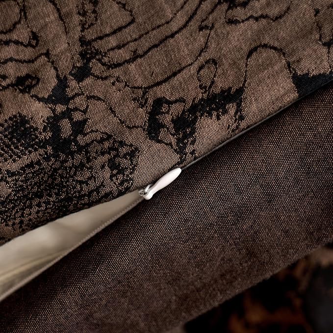 mixinni Duvet Cover Set Queen, Vintage Opulence Yarn-Dyed Jacquard Double-Layer - Image 7