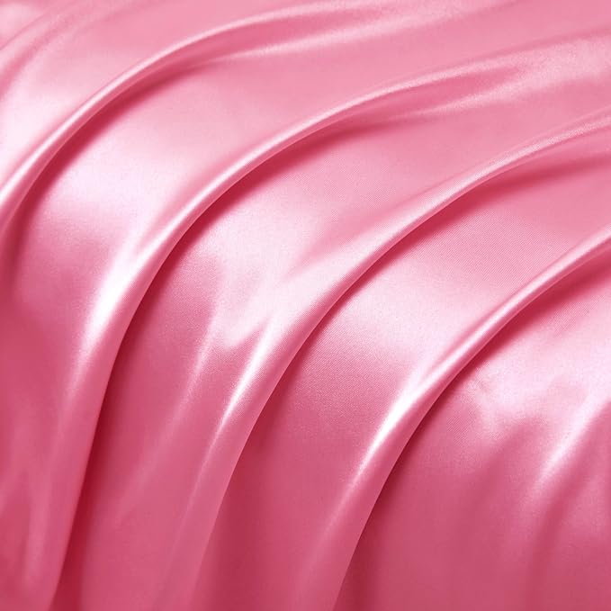 Peach Red Satin Pillowcases - Image 6