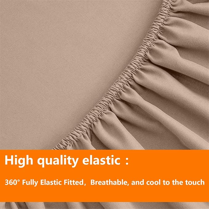 TAIMIT Beige Twin Size Comforter Set - Image 6