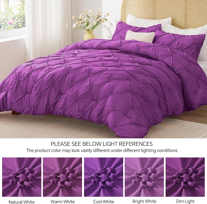 BEDELITE Purple King Size Comforter Set - Image 8