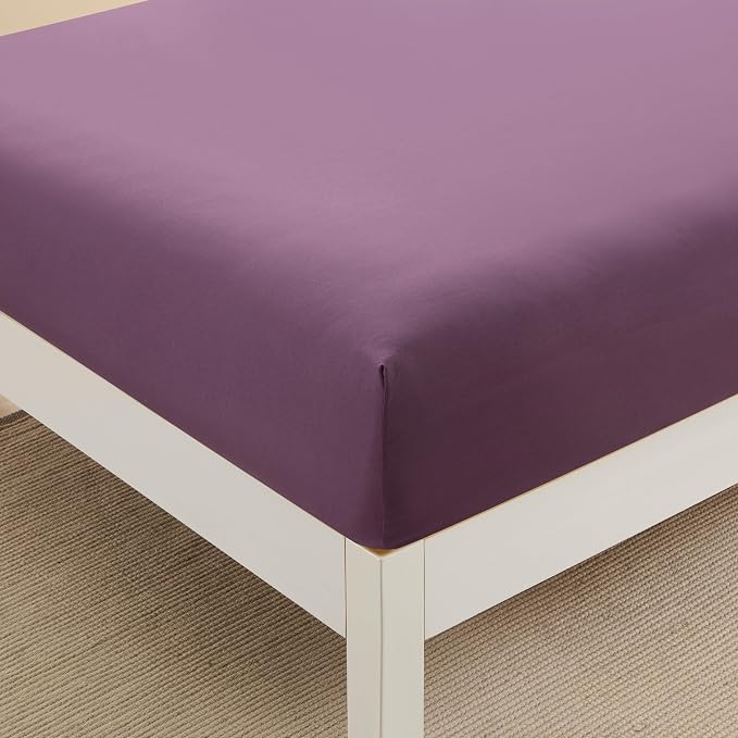 Twin XL Fitted Sheet Only with Full Elastic & Built in Corner Sheet Straps to - Image 3