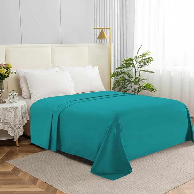 Elegant Comfort Premium Hotel Quality 1-Piece Flat Sheet, Luxury & Softest 1500 by ELEGANTCOMFORT