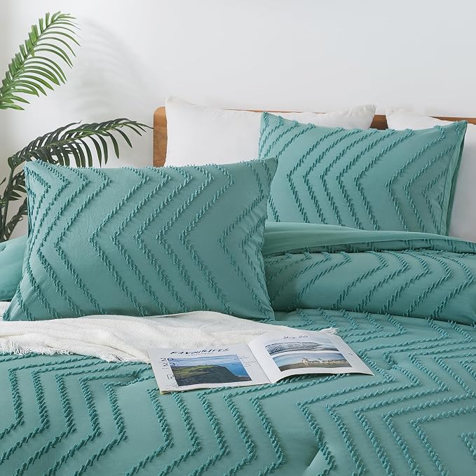 Andency Grayish Teal Twin/Twin XL Comforter Set, Twin Bed Comforter - Image 4