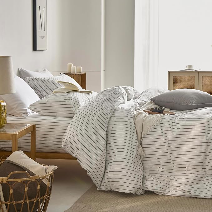 JELLYMONI Striped Duvet Cover Set - Image 3