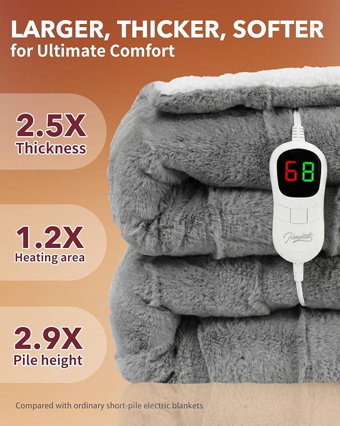 Homemate Electric Heated Throw Blanket - Image 3