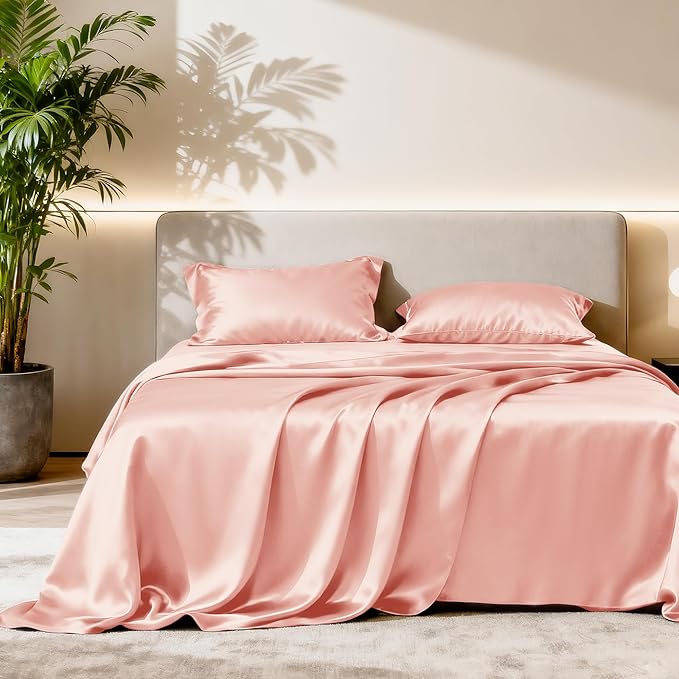 Love's cabin Satin Queen Sheets Set by Lovescabin