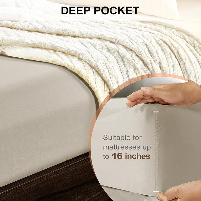FreshCulture California King Fitted Sheet Only - Image 4