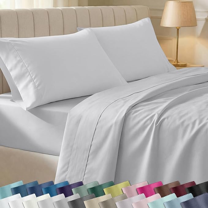California Design Den Soft 100% Cotton Twin XL Bed Sheets Set, 400 Thread Count by CaliforniaDesignDen