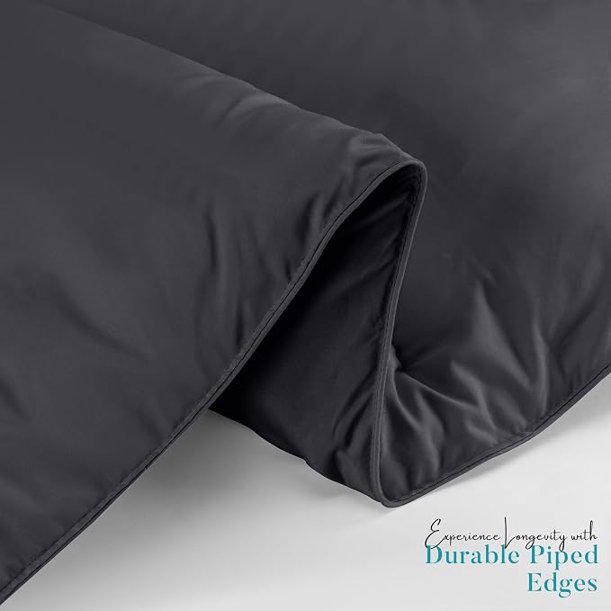 Utopia Bedding Queen Comforter Duvet Insert, Quilted Grey Comforter - Image 6