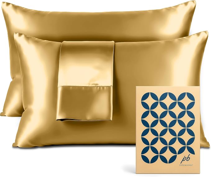 Pure Bedding Satin Pillowcase 2 Pack by PureBedding
