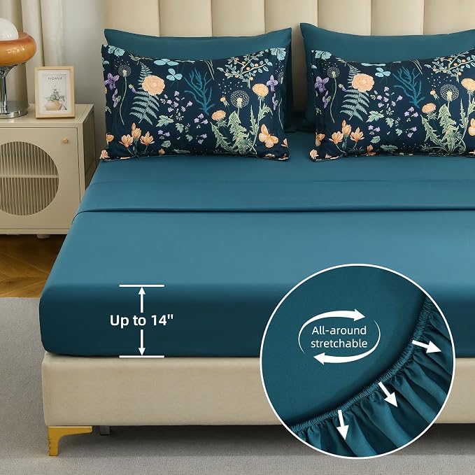 Yiran Blue Twin Comforter Set - Image 6