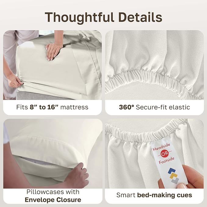 California Design Den 6-Pc King Size Sheet Set - Image 6