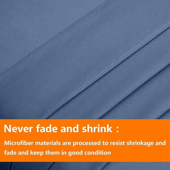 TAIMIT Slate Blue Queen Size Comforter Set - Image 7