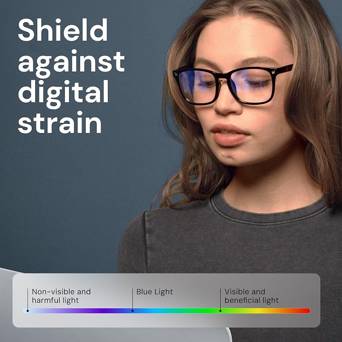 Gaoye Black Blue Light Glasses for Computer & Gaming - Image 5