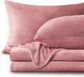 BEDELITE Flannel Sheets King Size Dusty Pink by BEDELITE