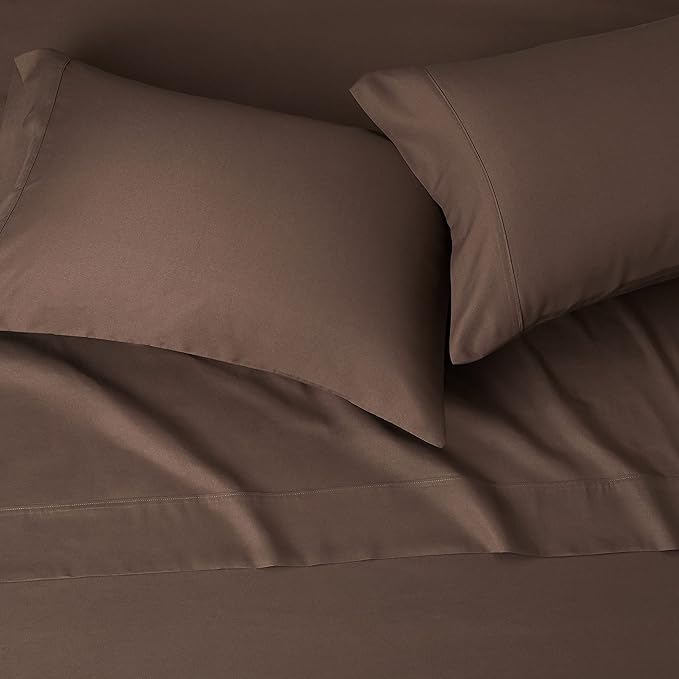 Amazon Basics Breathable Ultra-Soft Microfiber 4 Piece Bed Sheet Set - Image 3