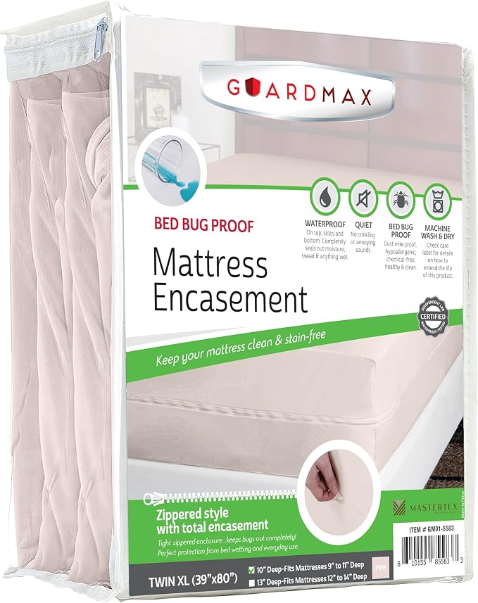Guardmax Jersey Knitted Twin XL Zippered Mattress Encasement by Guardmax
