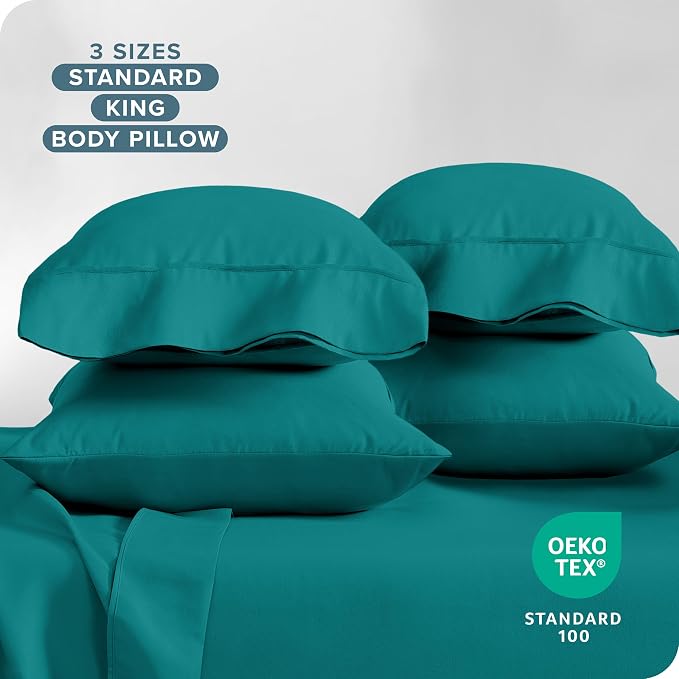 Bare Home Microfiber King Pillowcase Set of 4 - Image 6