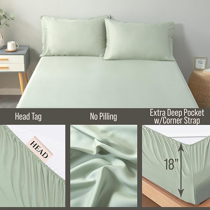 Bella Coterie Luxury Bamboo Viscose King Size Fitted Sheet Only | 100% - Image 3