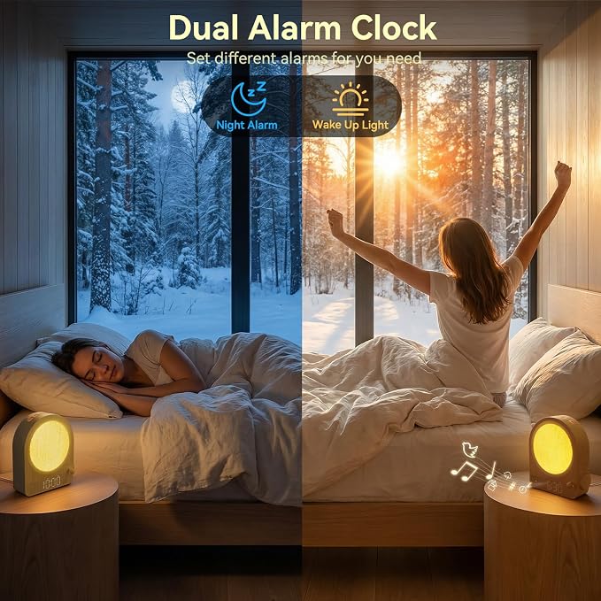 Vivilumens Gradual Sunrise Alarm Clock & White Noise Sound Machine - Image 5