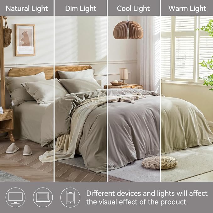 JELLYMONI Cotton Duvet Cover King Size - Image 9