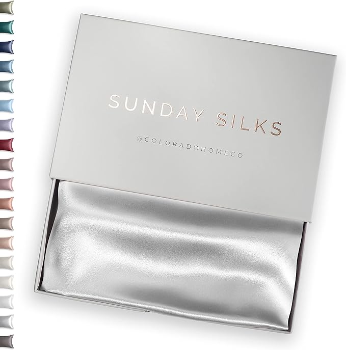 SUNDAYSILKS™ Premium Silk Pillow Cases | 100% Mulberry Silk Pillowcase by ColoradoHomeCo