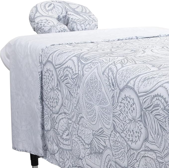 ForPro Premium Designer Microfiber 3-Piece Massage Sheet Set, Island Tranquility by ForProProfessionalCollection