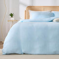 Blue Duvet Cover King, 100% Sandwashed Cotton Soft King Size Duvet Cover Set 3 by Unknown