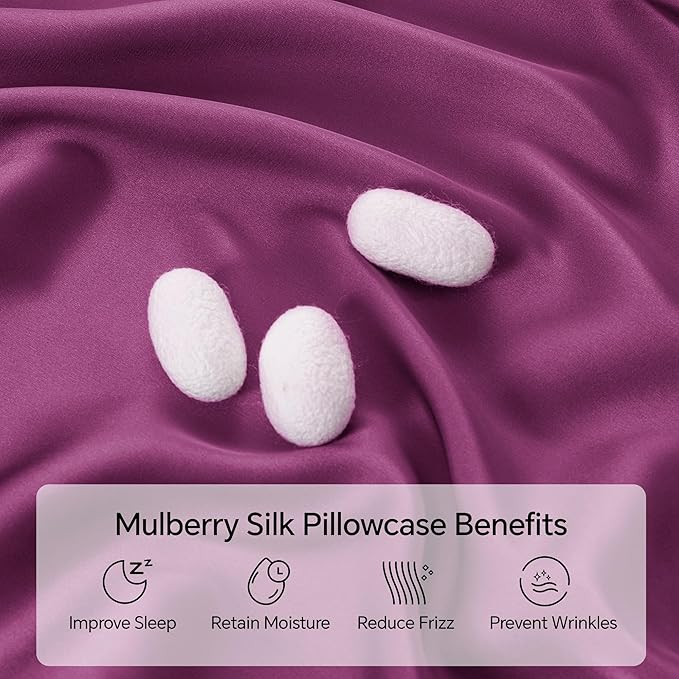 INFIIXSO Mulberry Silk Pillow Case King Size, Silk Pillowcase - Image 2