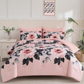 Yogeneg Queen Comforter Set 7 Piece Bed in a Bag, Soft Microfiber Comforter by YOGENEG