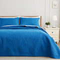 Exclusivo Mezcla Queen Quilt Bedding Set, Lightweight Royal Blue Quilts Queen by ExclusivoMezcla