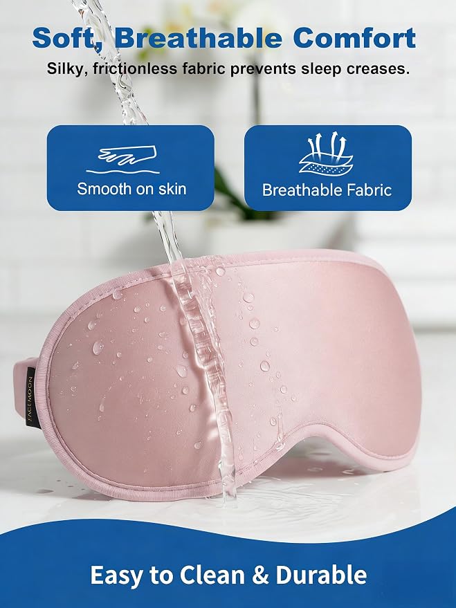Weighted Eye Masks for Sleep Women: 3D Contoured Blackout Sleep Mask - Image 8